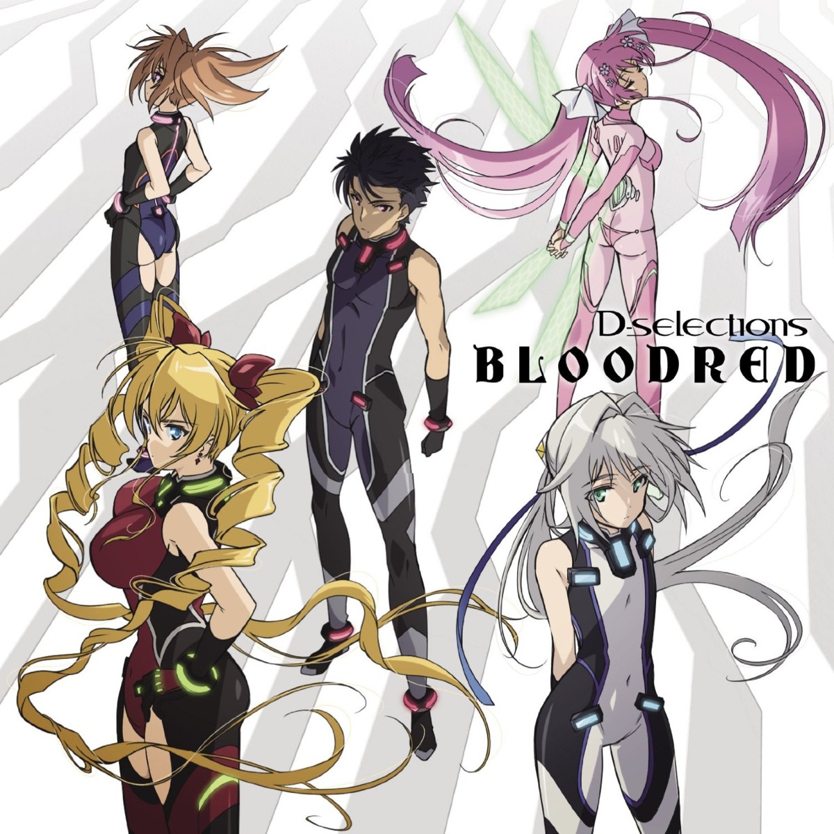 ass, bodysuit, claire_harvey, disc_cover, emilia_hermit, hundred, kirishima_sakura_(hundred), kisaragi_hayato