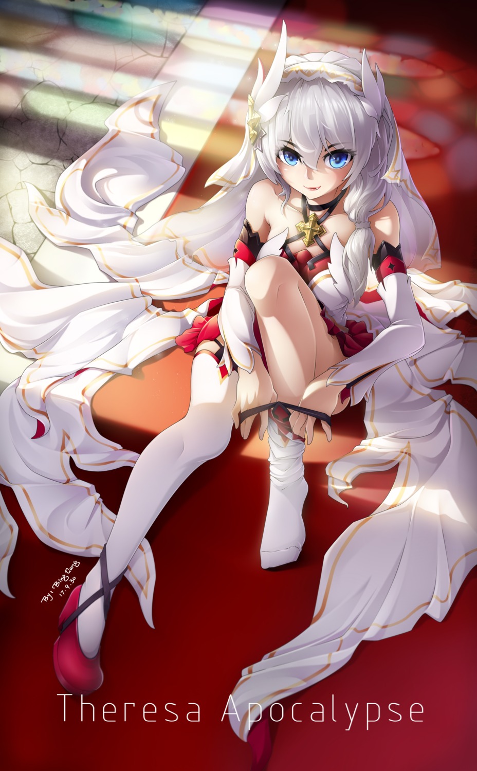 benghuai_xueyuan, bing_gang, honkai_impact, theresa_apocalypse, thighhighs