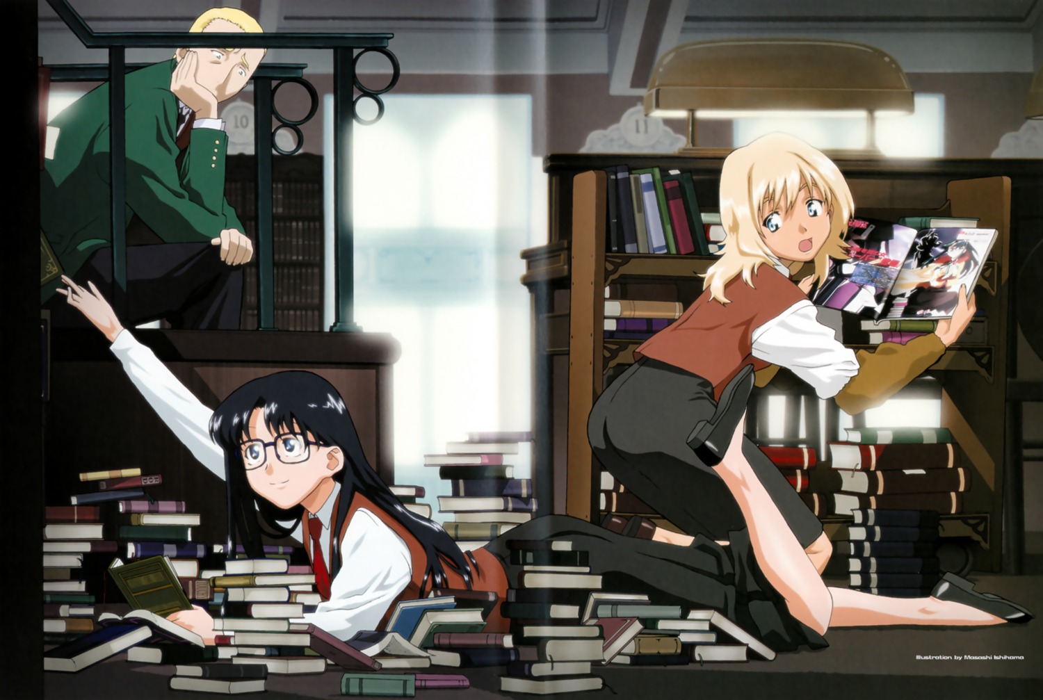 ishihama_masashi, megane, read_or_die, wendy_earhart, yomiko_readman