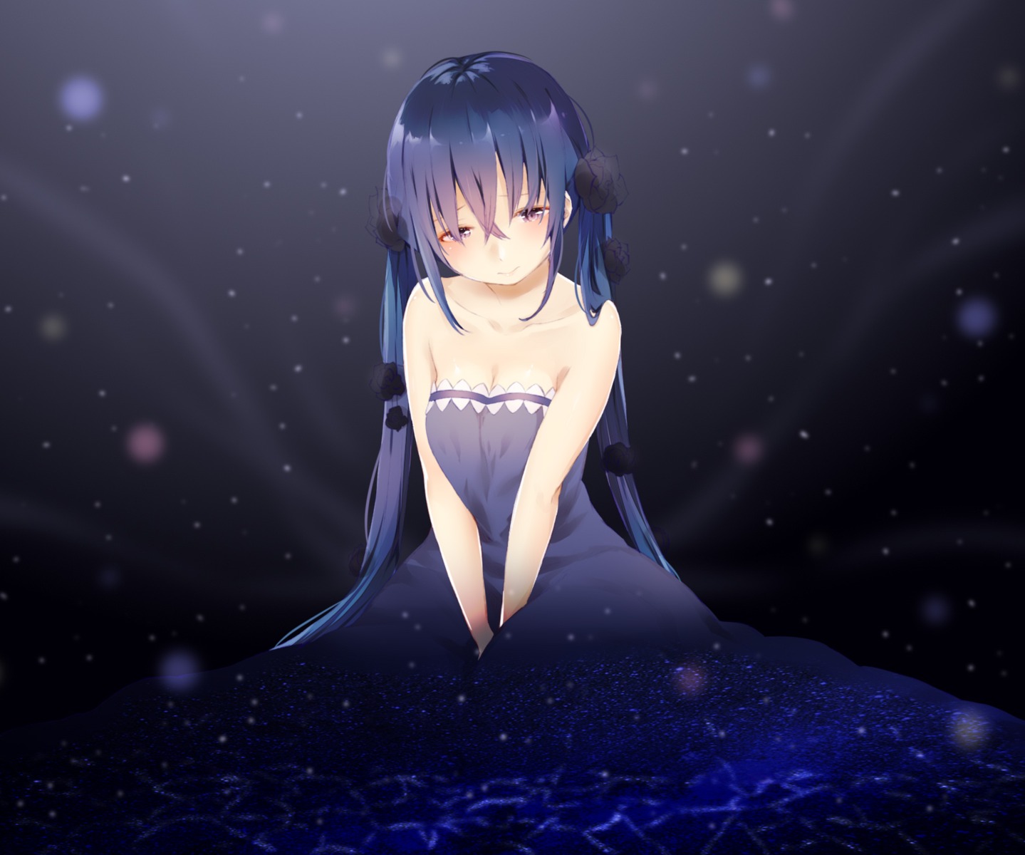 azuki_(krps-hano), cleavage, dress, hatsune_miku, vocaloid