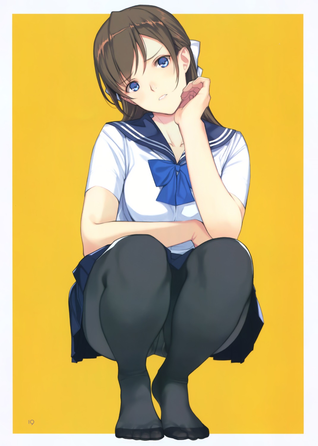 feet, lily_lily_rose, mibu_natsuki, pantsu, pantyhose, seifuku