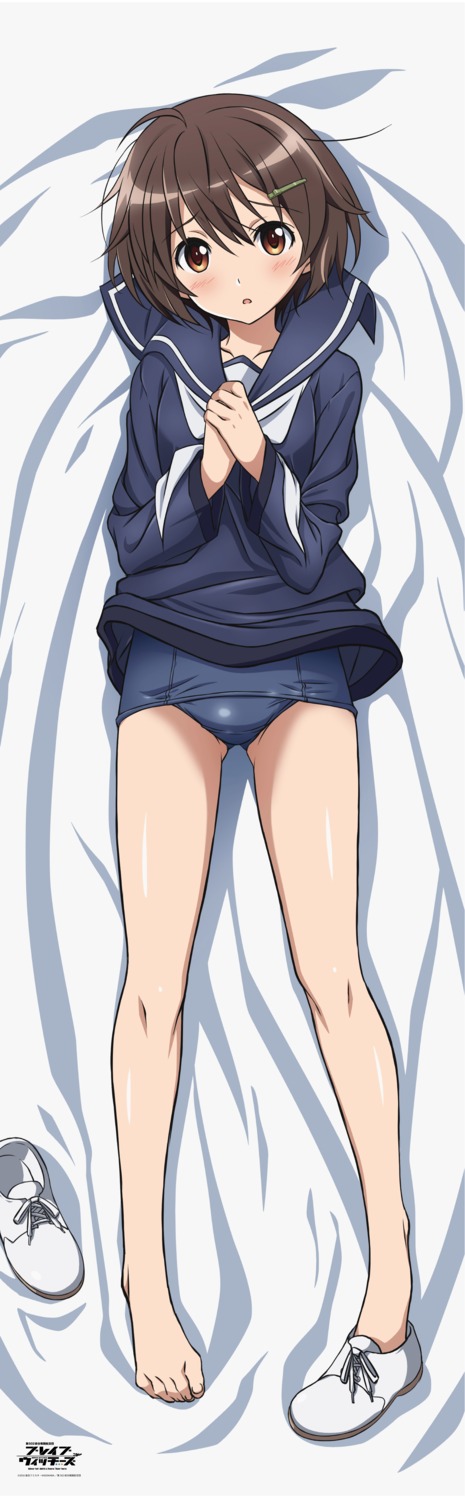 aliasing, brave_witches, dakimakura, karibuchi_hikari, school_swimsuit, seifuku, strike_witches, swimsuits