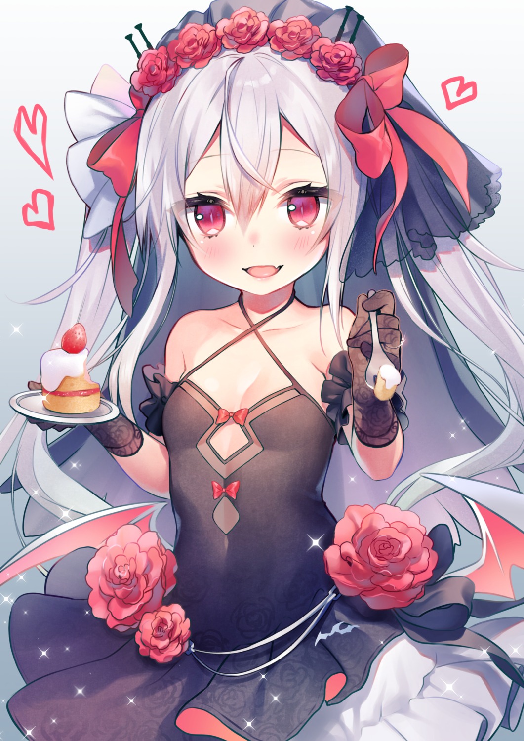 azur_lane, cleavage, dress, tsukimiya_sei, vampire_(azur_lane)