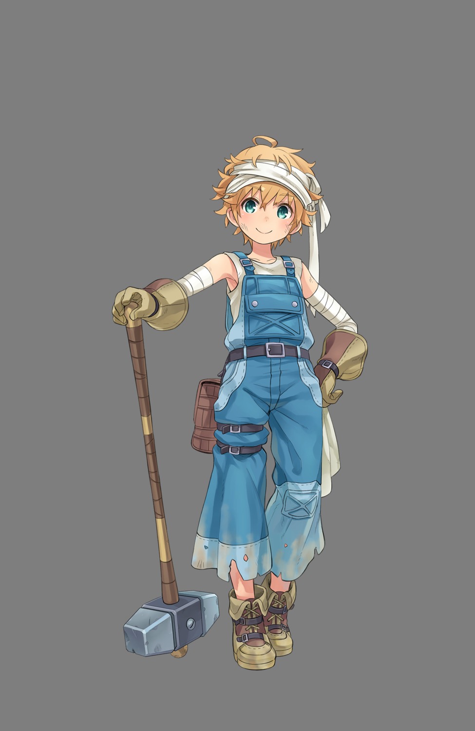 bandages, jan_stanton, overalls, princess_principal, tagme, torn_clothes, transparent_png