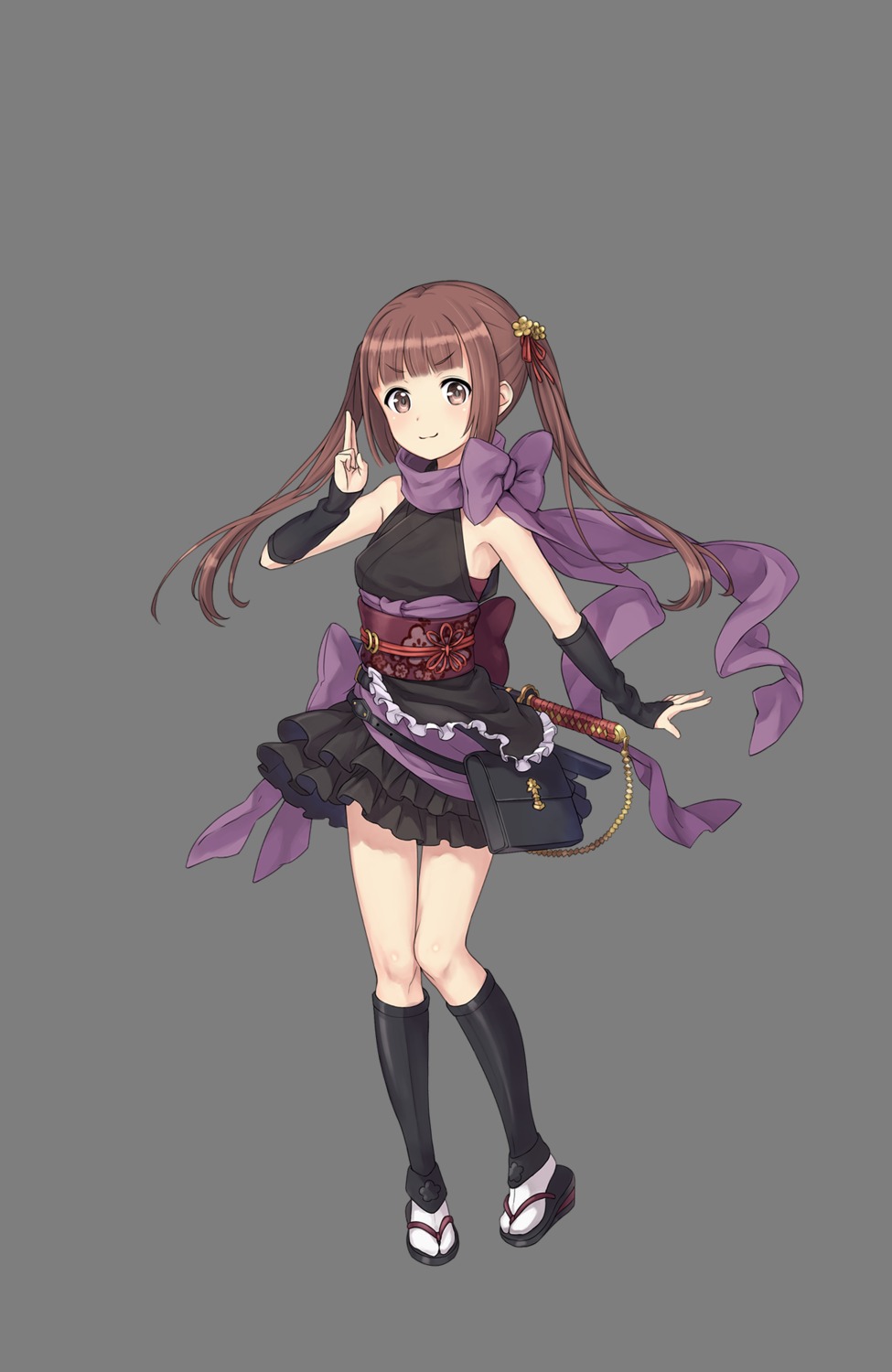 japanese_clothes, kisaragi_(princess_principal), princess_principal, sword, tagme, transparent_png