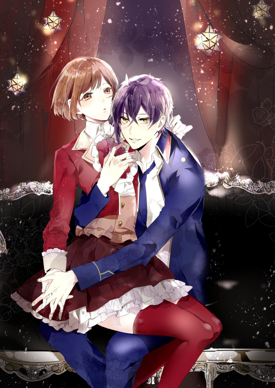 dance_with_devils, natsumezaka_shiki, prin_dog, seifuku, tachibana_ritsuka, thighhighs