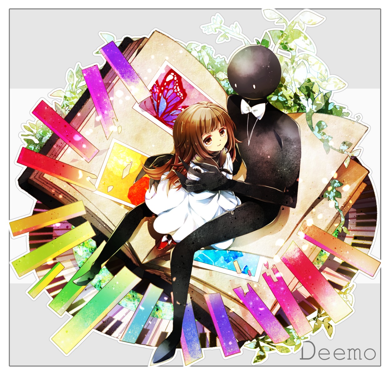 akatsuki_yakyou, deemo, deemo_(character), dress, little_girl