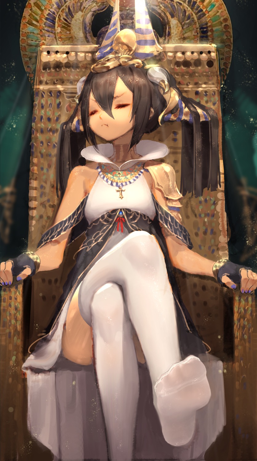 bible_bullet, dress, feet, han-0v0, thighhighs