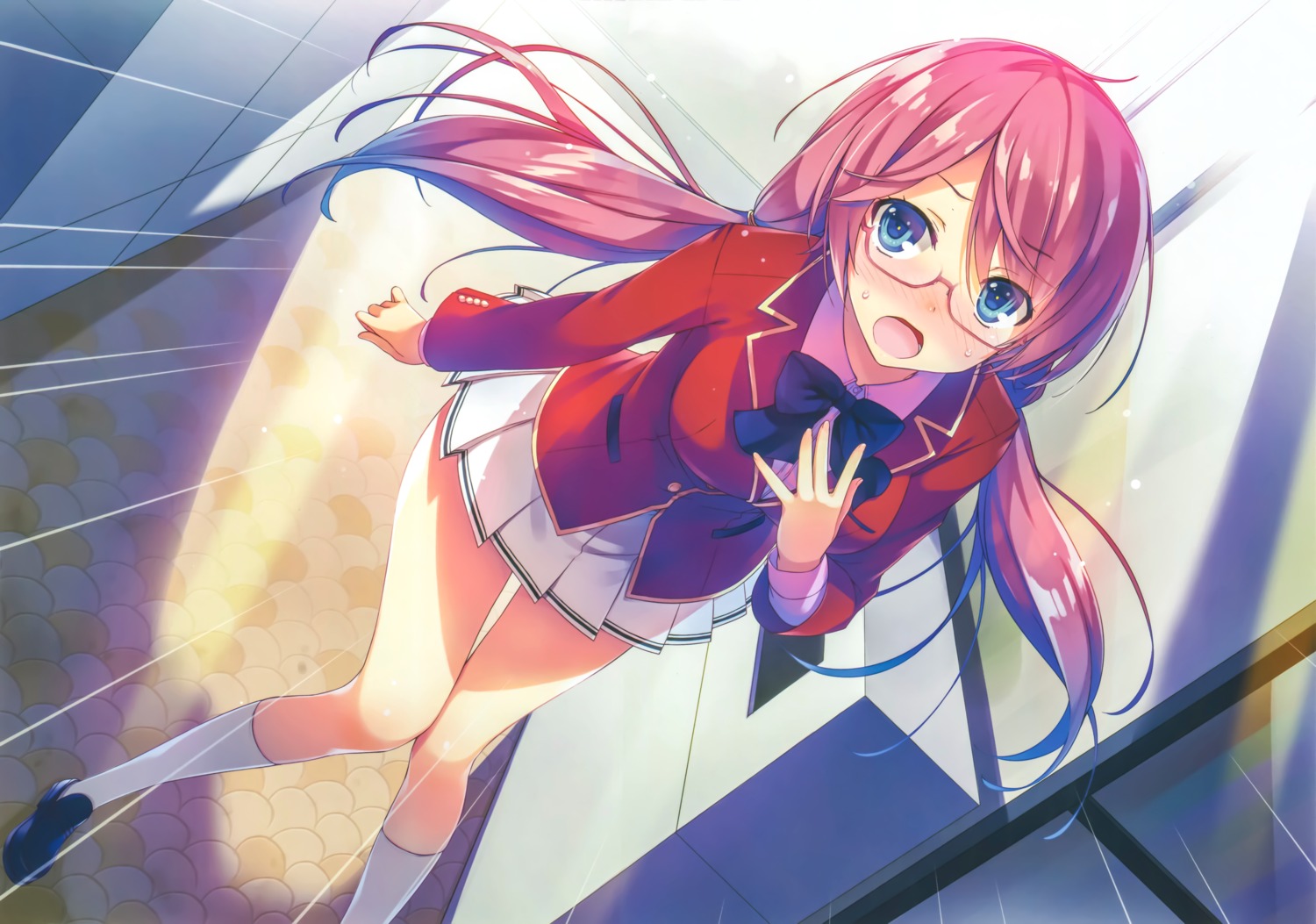 megane, sakura_airi, seifuku, tomose_shunsaku, youkoso_jitsuryoku_shijou_shugi_no_kyoushitsu_e