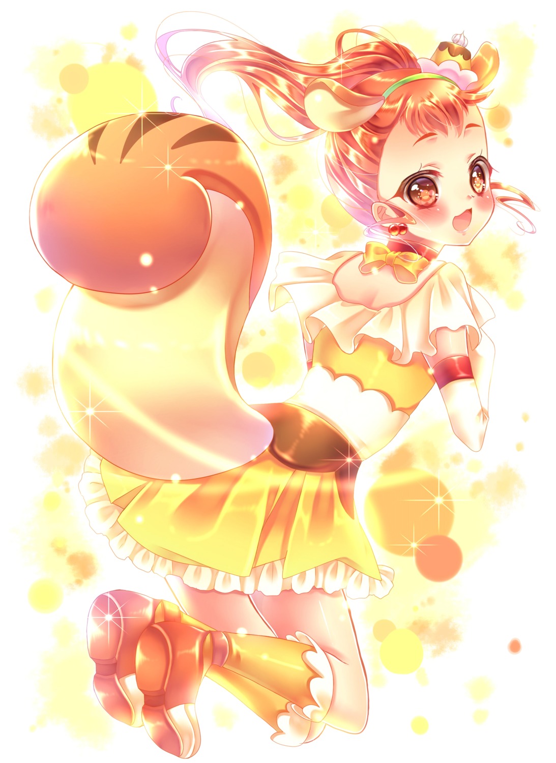 animal_ears, arisugawa_himari, kirakira_precure_a_la_mode, precure, tail, touki_matsuri