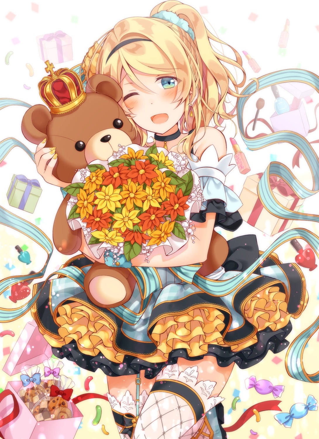 ayase_eli, love_live!, love_live!_(series), mogu_(au1127), stockings, thighhighs