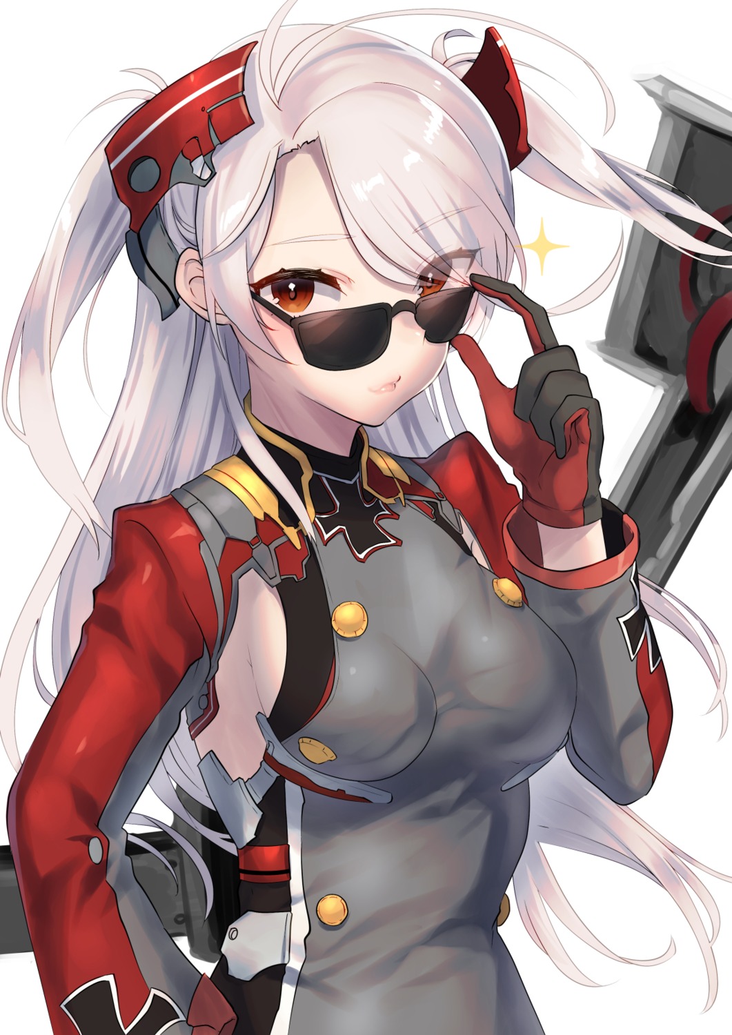 azur_lane, megane, mizuki_eiru_(akage_kurage), prinz_eugen_(azur_lane), uniform
