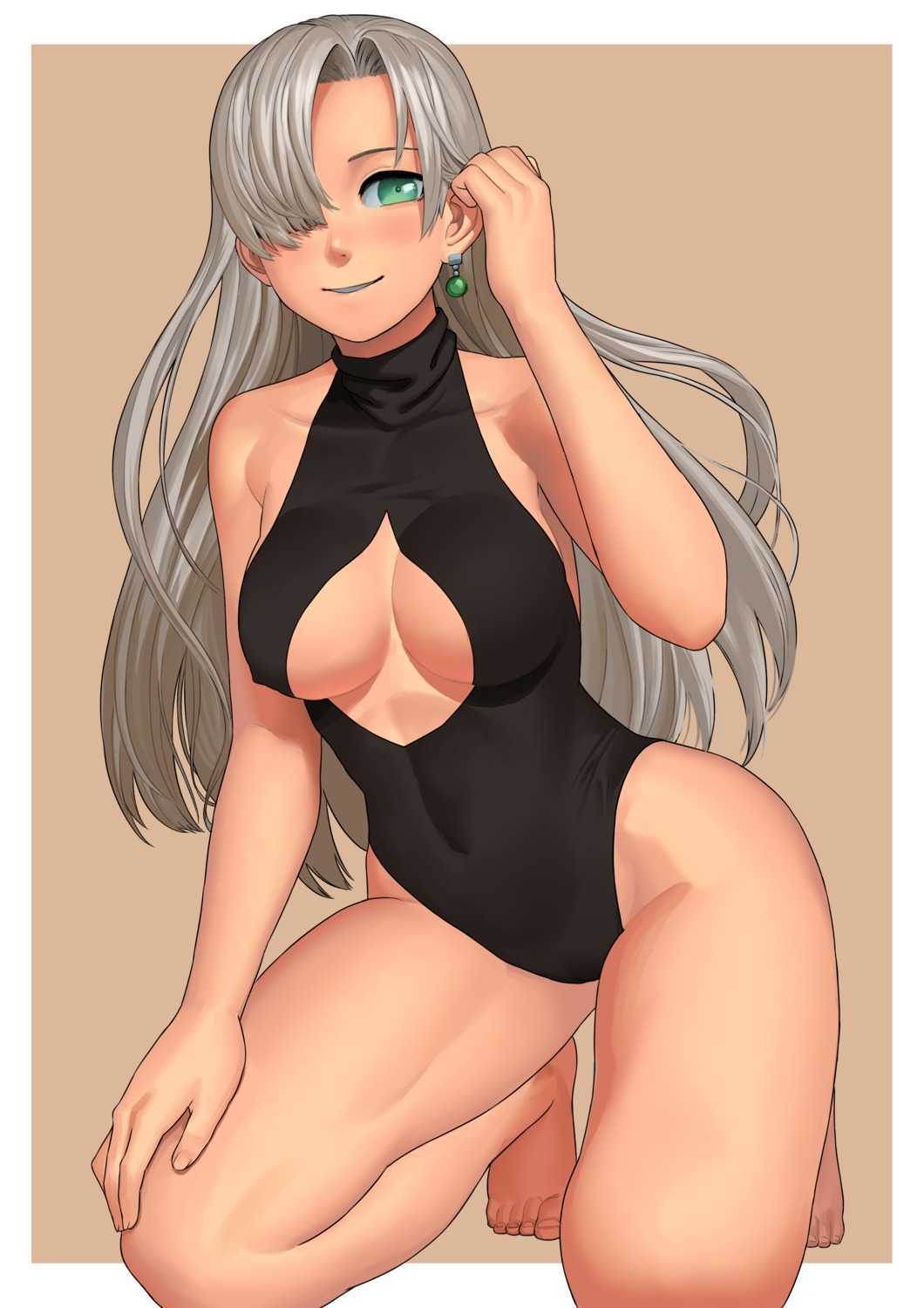 cleavage, elizabeth_liones, lasterk, leotard, nanatsu_no_taizai, no_bra