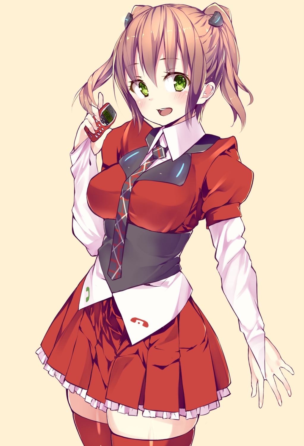 anthropomorphization, bonkiru, seifuku, thighhighs