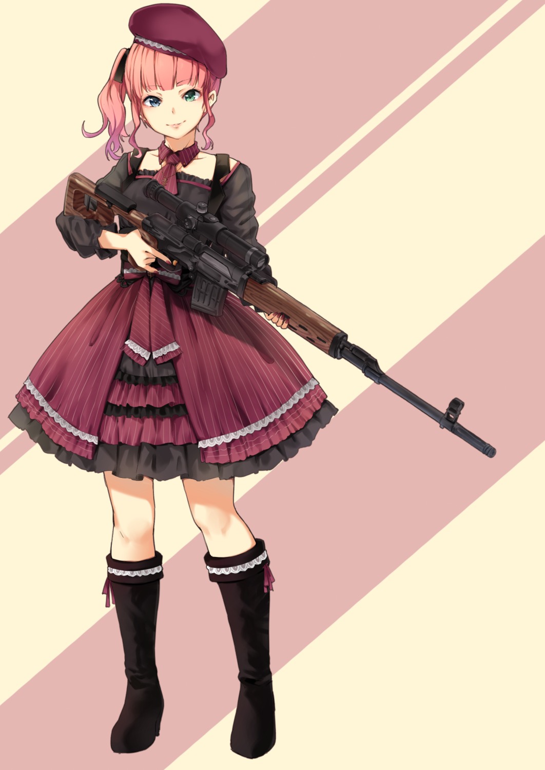 funyariko, gun, heels