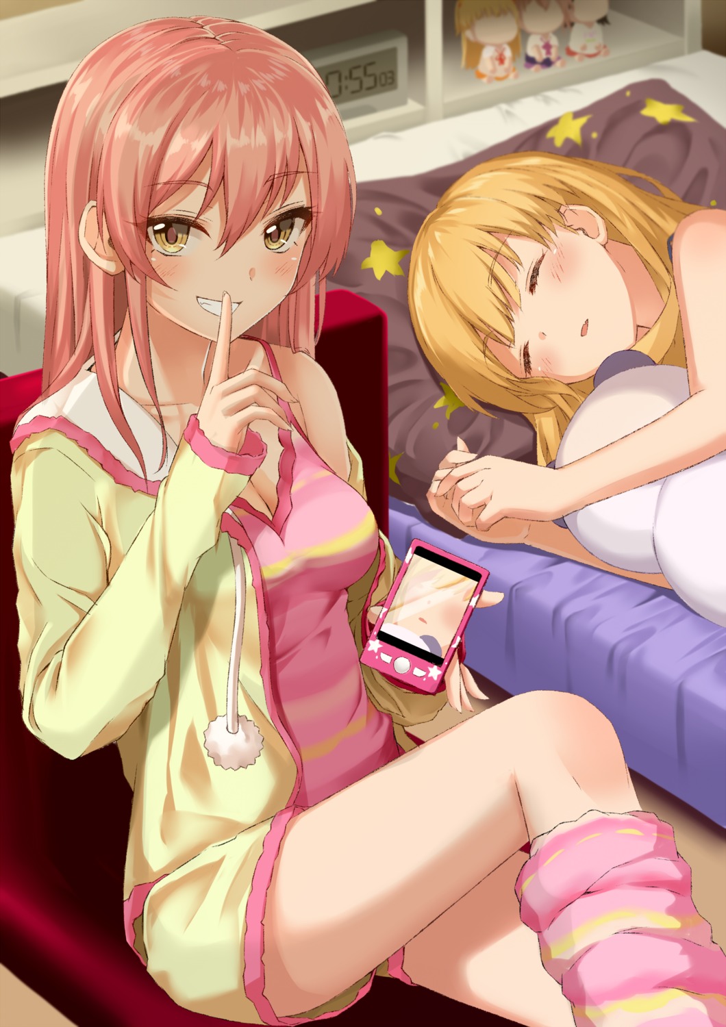 cleavage, jougasaki_mika, jougasaki_rika, takamiya_nao, the_idolm@ster, the_idolm@ster_cinderella_girls