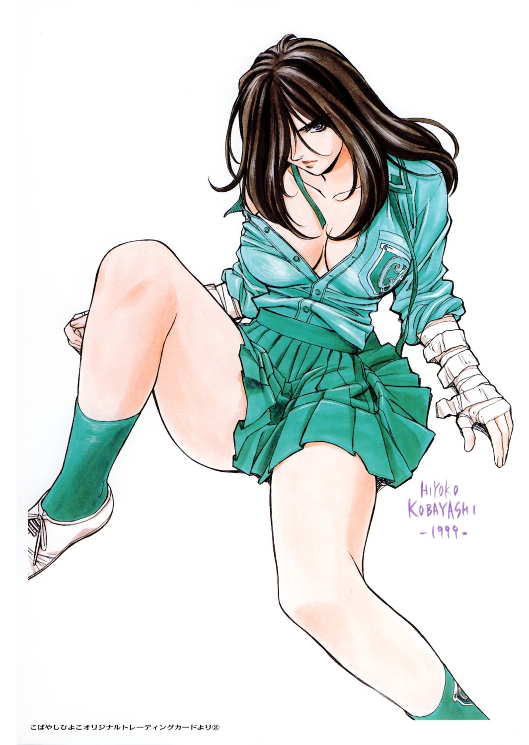 cleavage, kobayashi_hiyoko, open_shirt, peridot, suruga_mahiru