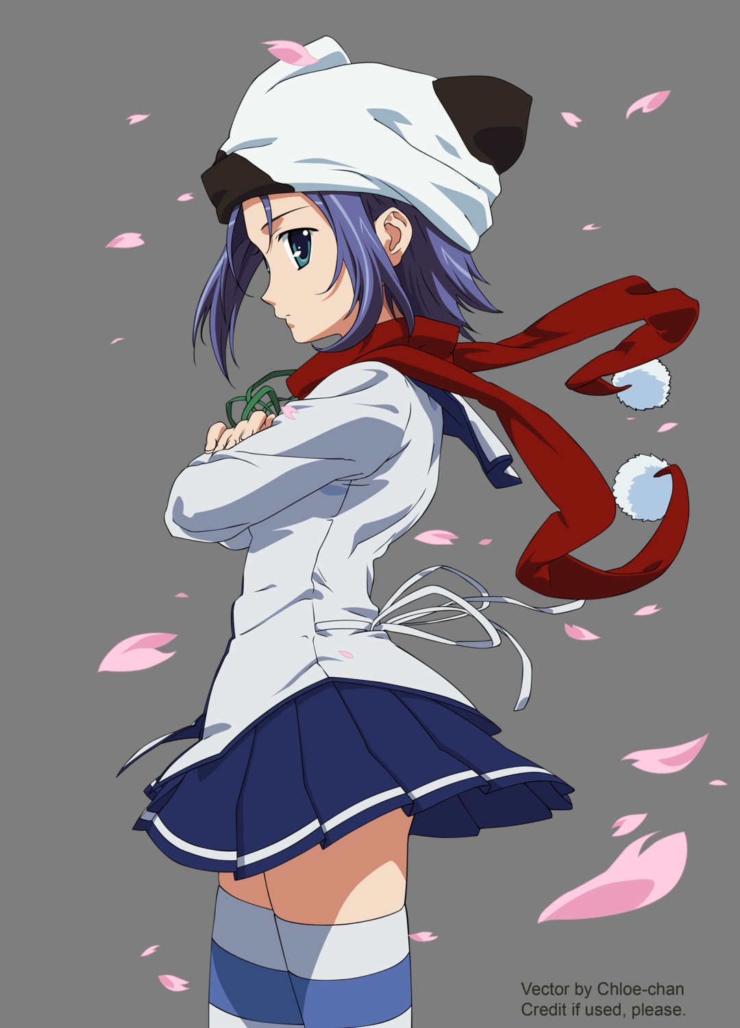 amakase_minatsu, da_capo, da_capo_(series), da_capo_ii, seifuku, thighhighs, transparent_png, vector_trace