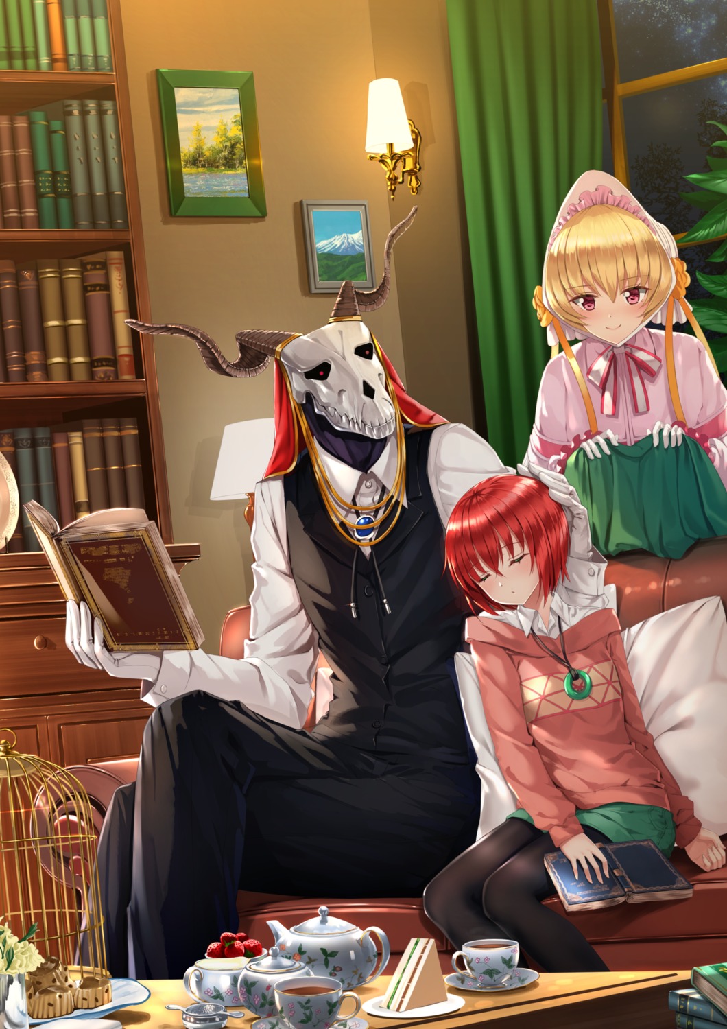 elias_ainsworth, hatori_chise, horns, mahoutsukai_no_yome, pantyhose, silkie, swordsouls