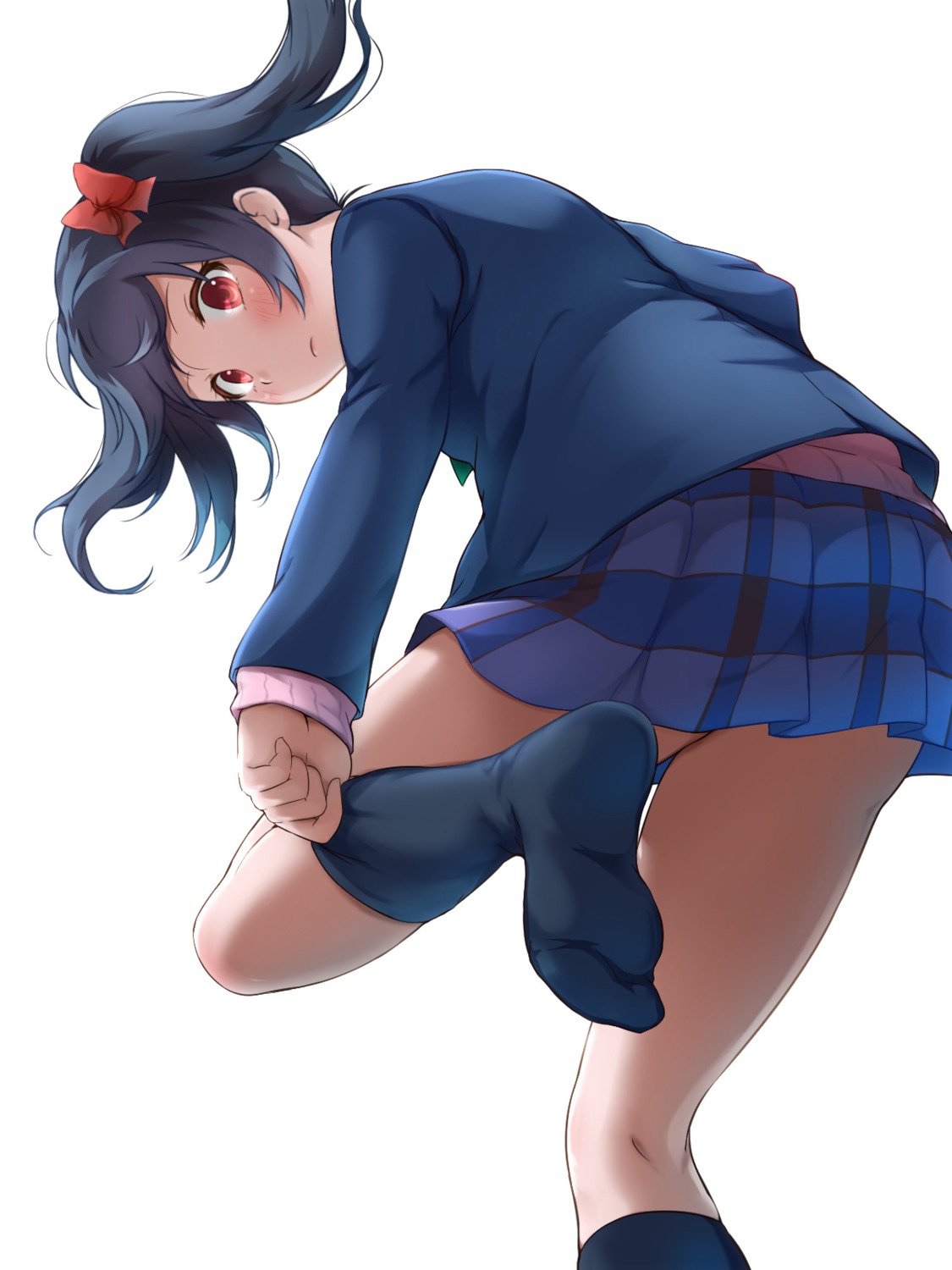 feet, ichiban_no_yagi, love_live!, love_live!_(series), seifuku, sweater, yazawa_nico