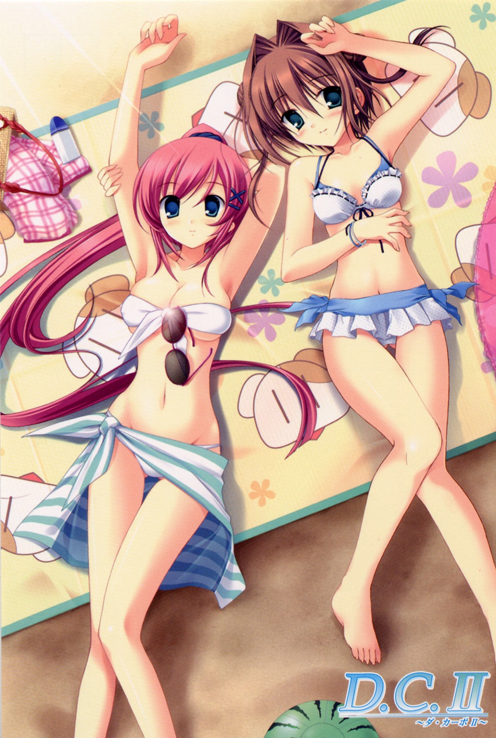 asakura_yume, bikini, circus, da_capo, da_capo_(series), da_capo_ii, shirakawa_nanaka, swimsuits, tanihara_natsuki, yaegashi_nan