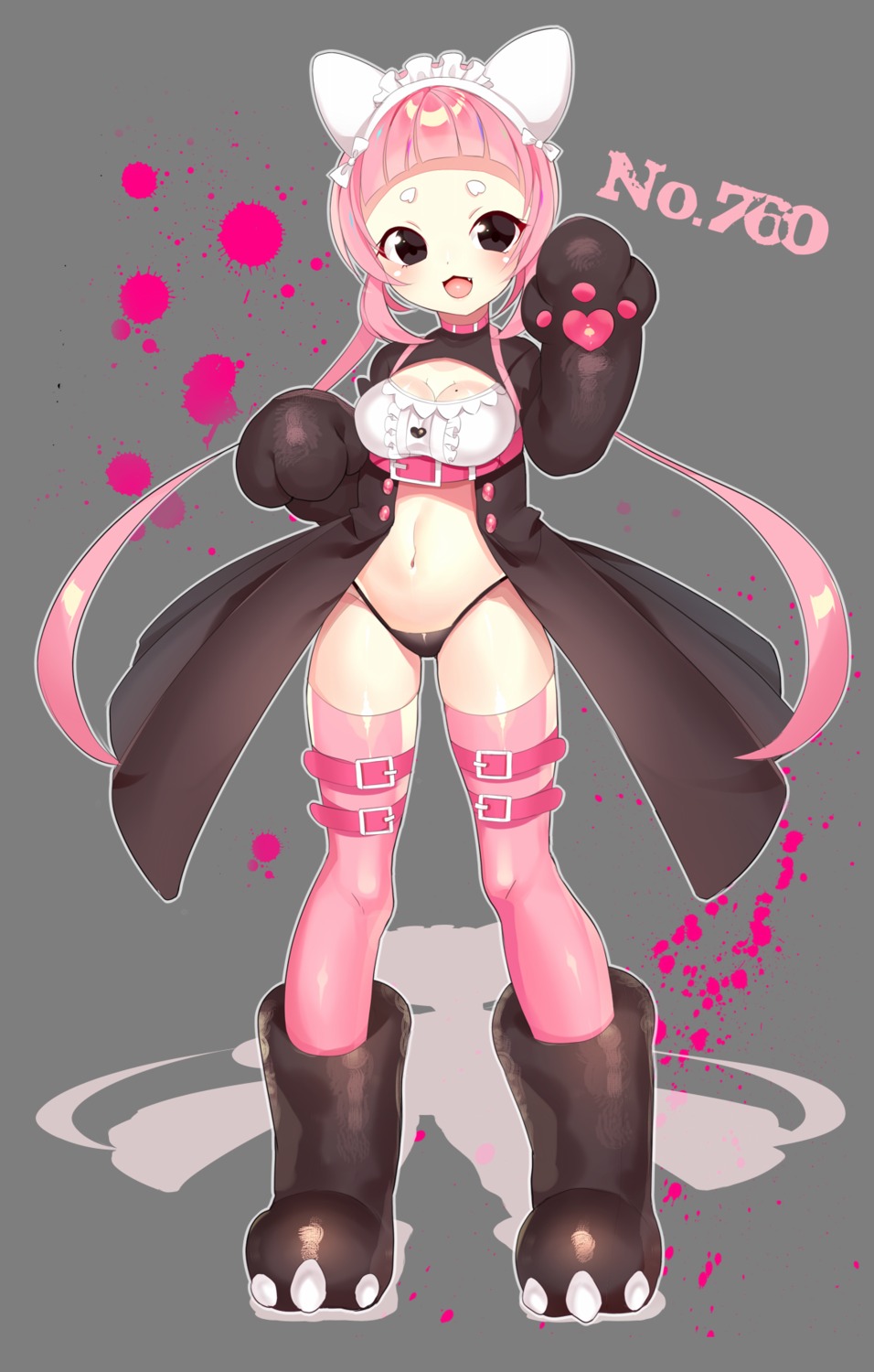 anthropomorphization, bewear, cleavage, kuro_guren, pantsu, pokemon, pokemon_sm, pokemon_usum