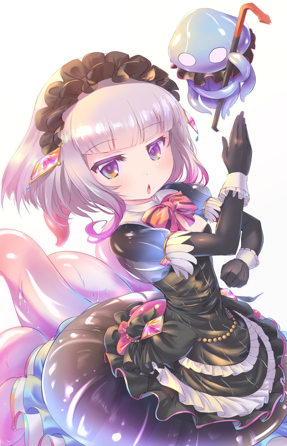 dress, lolita_fashion, miu_(umaru_katia_no_hito), monster_girl, ruru_(shironeko_project), shironeko_project, tentacles