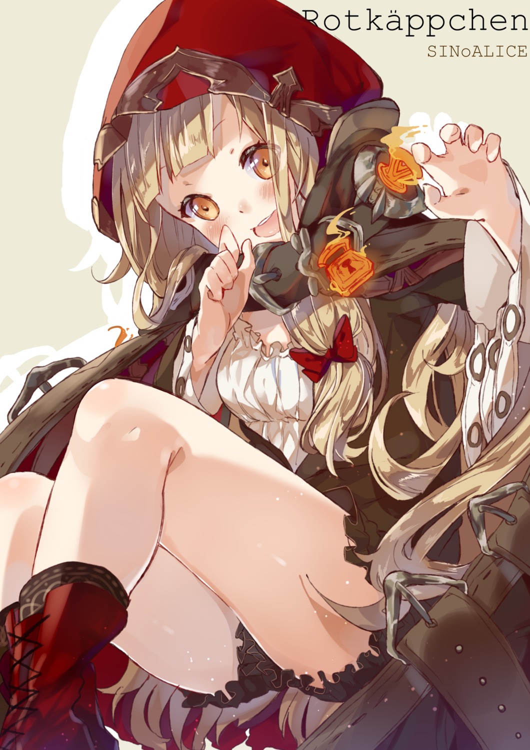 bloomers, dress, g-buri, little_red_riding_hood_(sinoalice), sinoalice