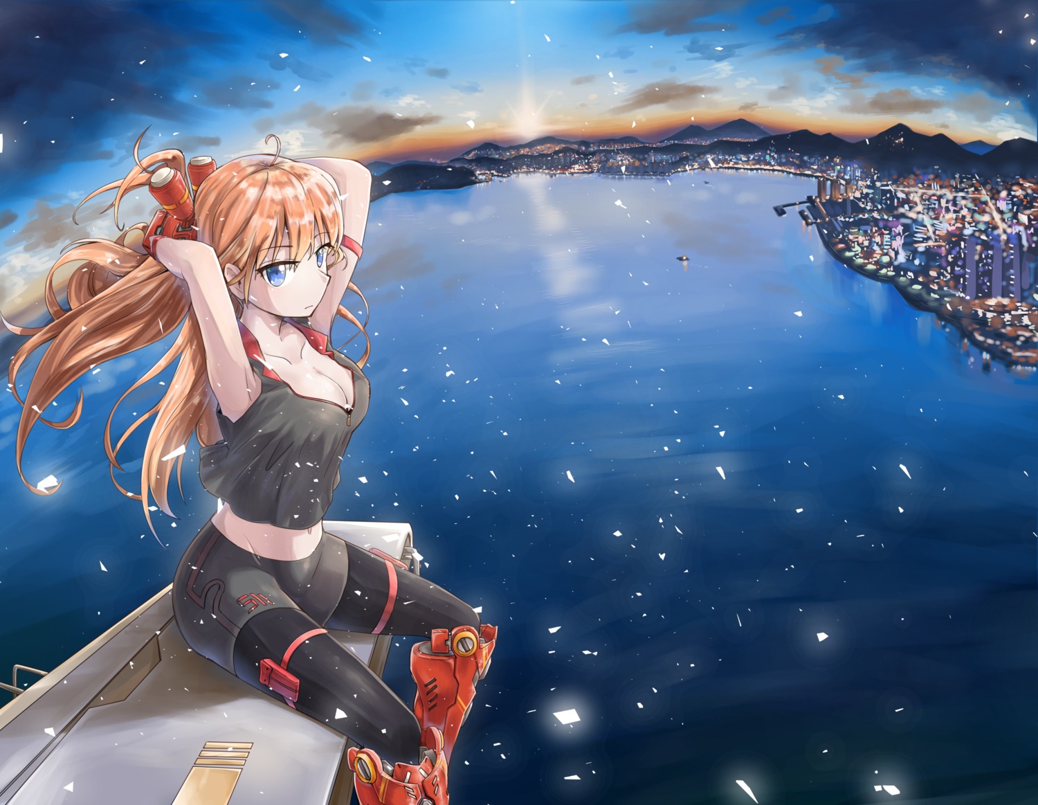 bike_shorts, cleavage, dulldull, landscape
