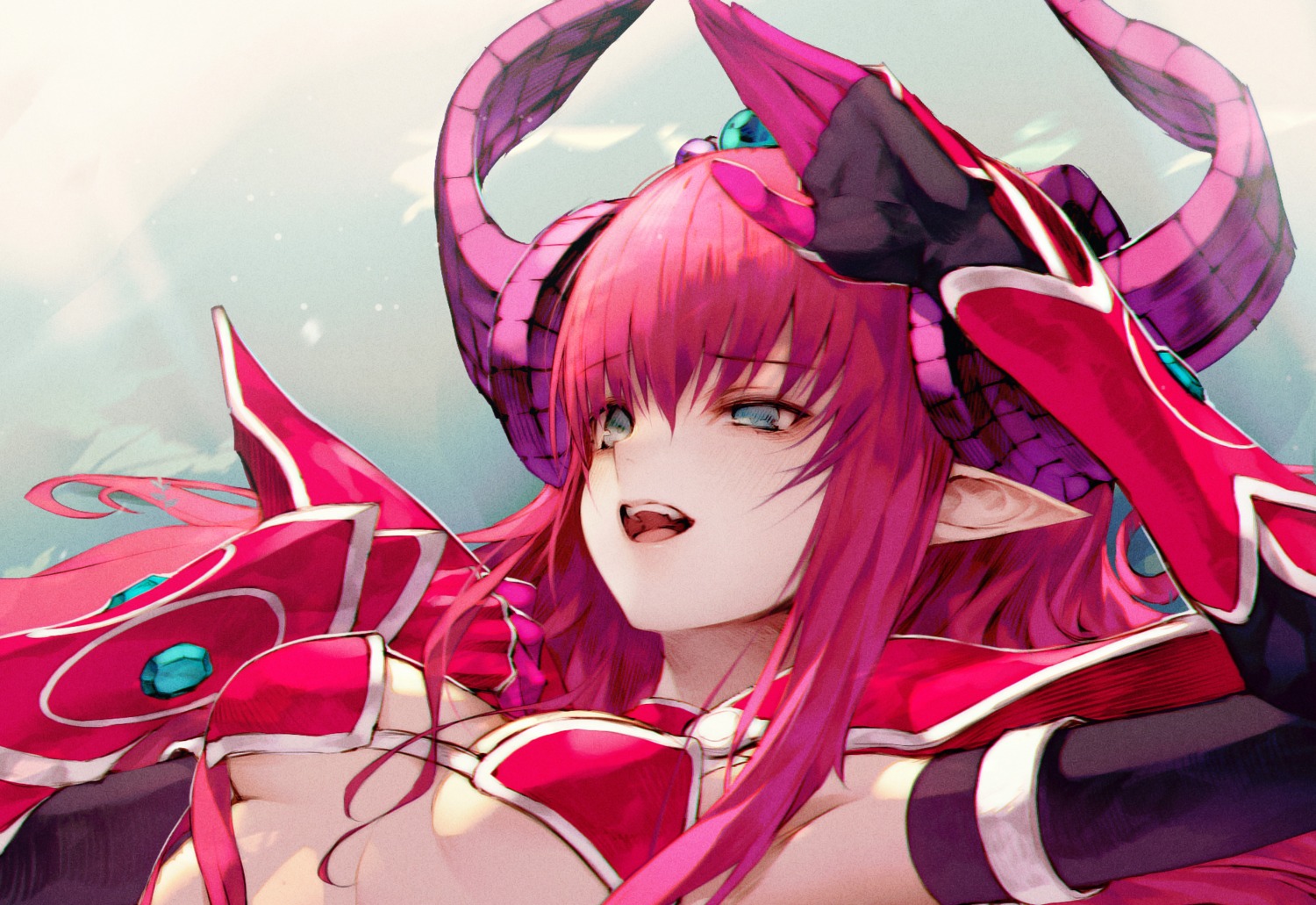 cleavage, elizabeth_bathory, fate/extra, fate/extra_ccc, fate/grand_order, fate/stay_night, horns, pointy_ears