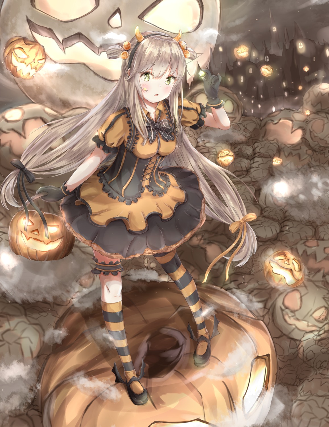 dress, garter, halloween, jerry3912, thighhighs