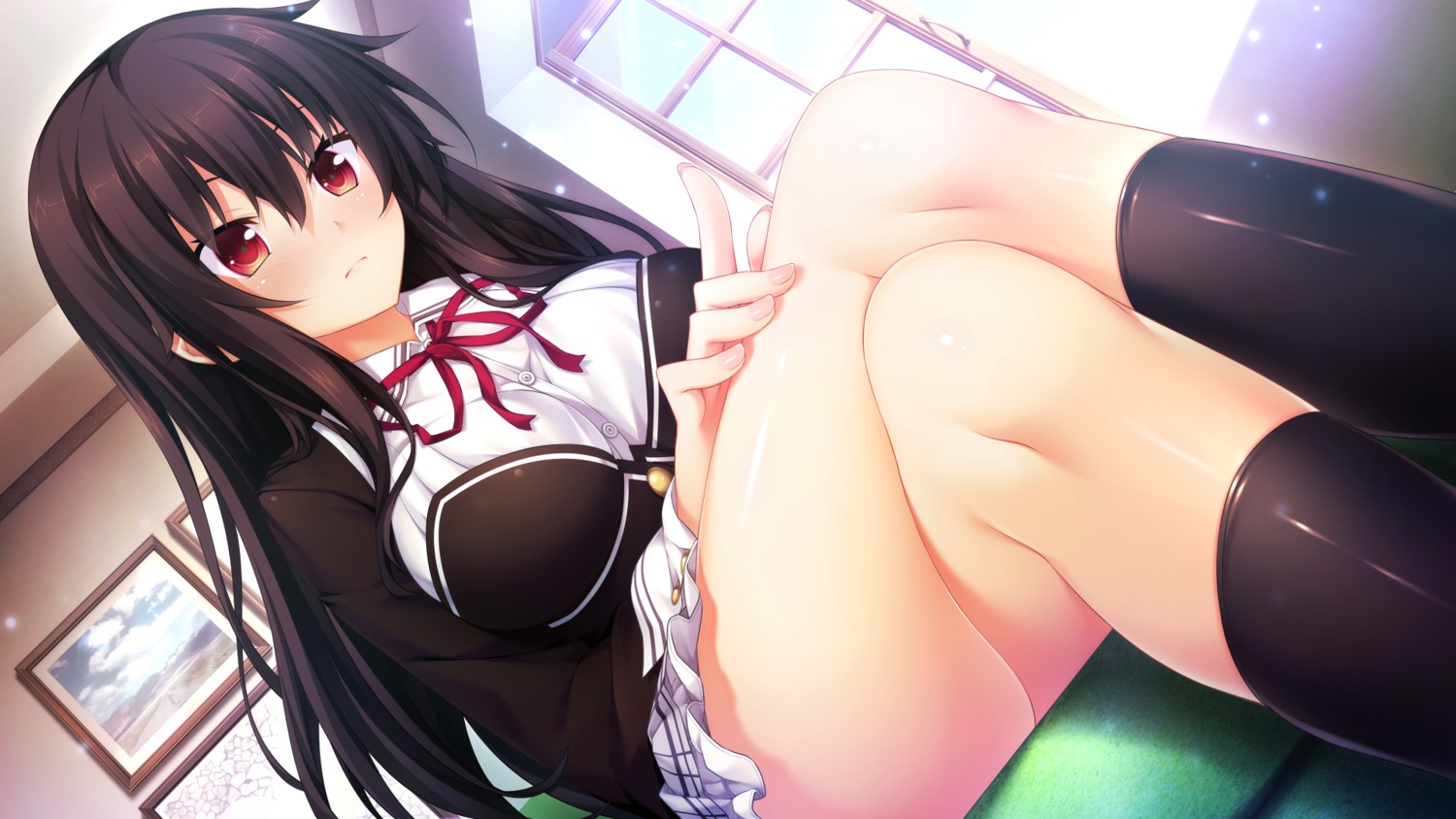 game_cg, harukaze-soft, kuroki_michi, nora_to_oujo_to_noraneko_heart_2, oozora_itsuki, seifuku