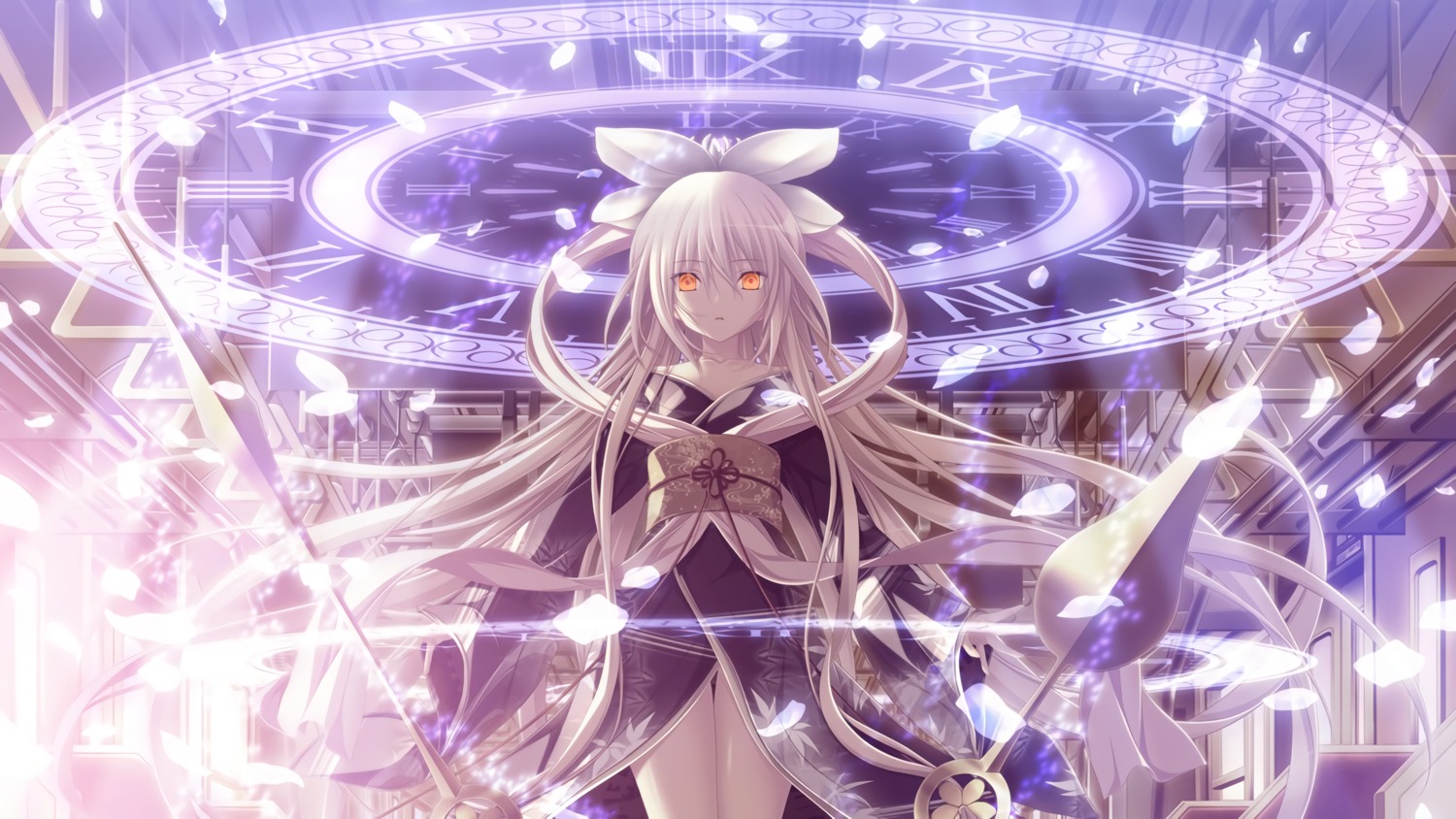chrono_clock, game_cg, kimono, koku, kuro_(chrono_clock), purple_software