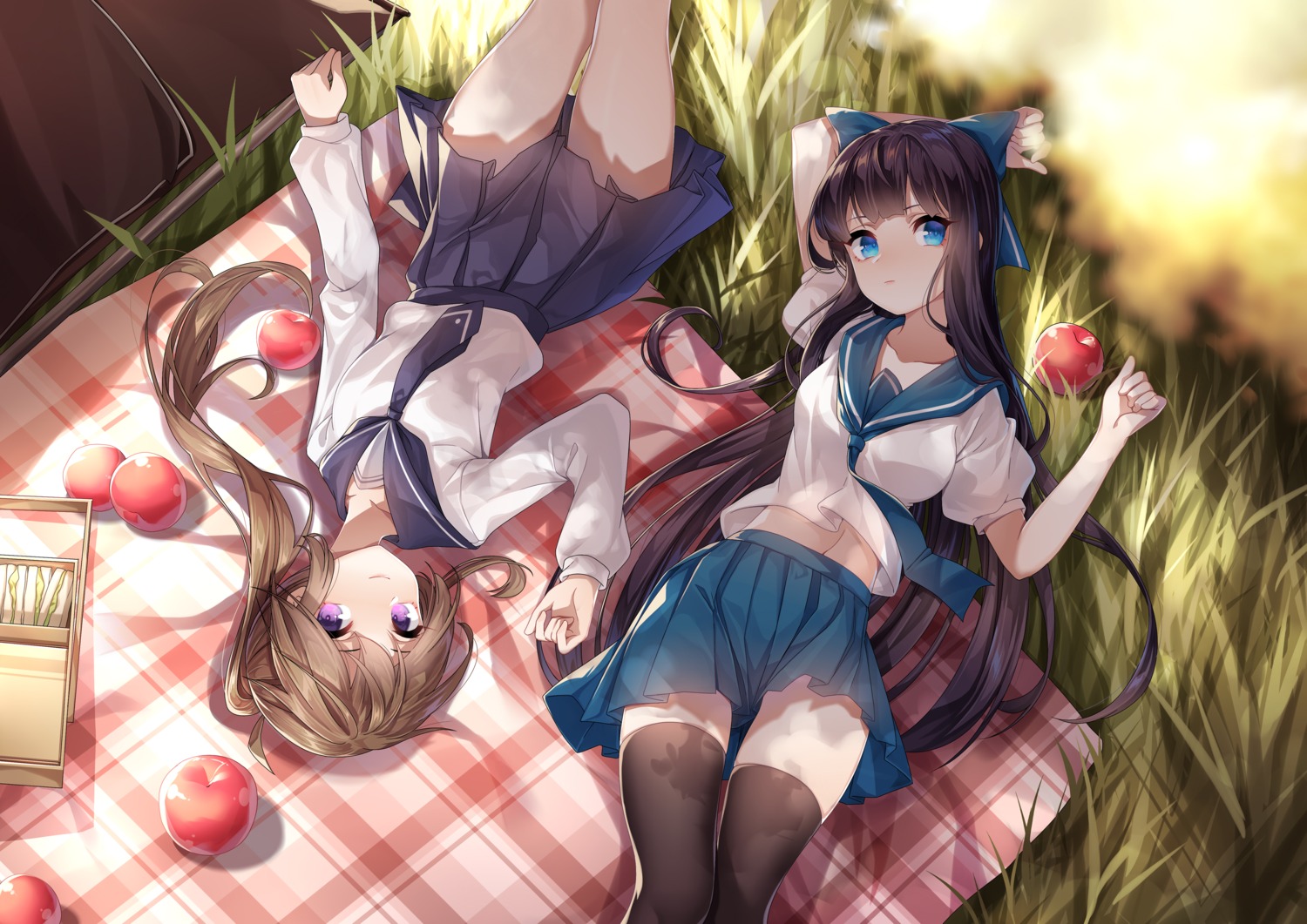 rukousou_no_hana, seifuku, thighhighs