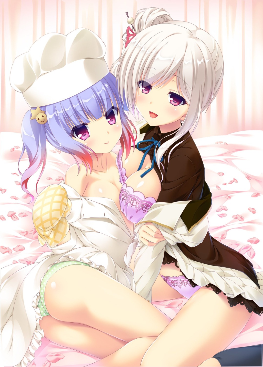 amenity's_life, ass, bra, cleavage, hook, itano_kanade, no_bra, open_shirt, pantsu, rezona_(amenity's_life), rinks, seifuku, symmetrical_docking