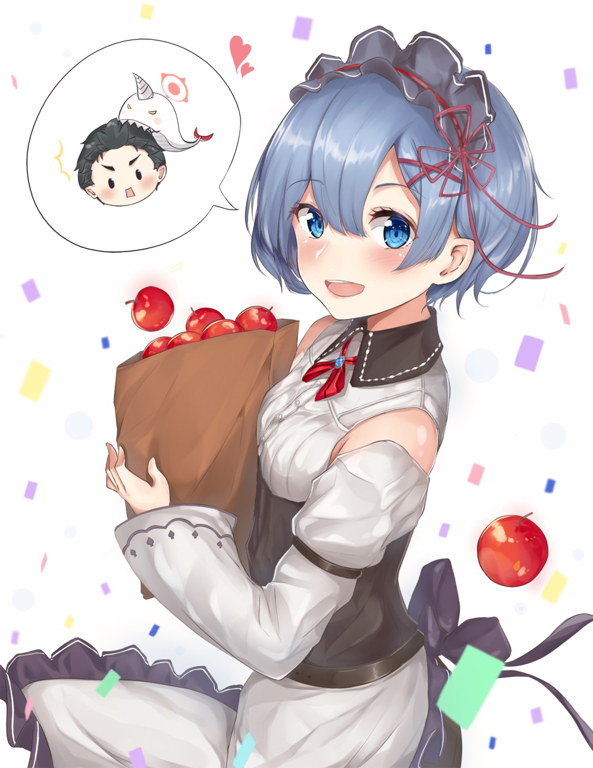 konata_(knt_banri), maid, natsuki_subaru, re:zero_kara_hajimeru_isekai_seikatsu, rem_(re_zero)