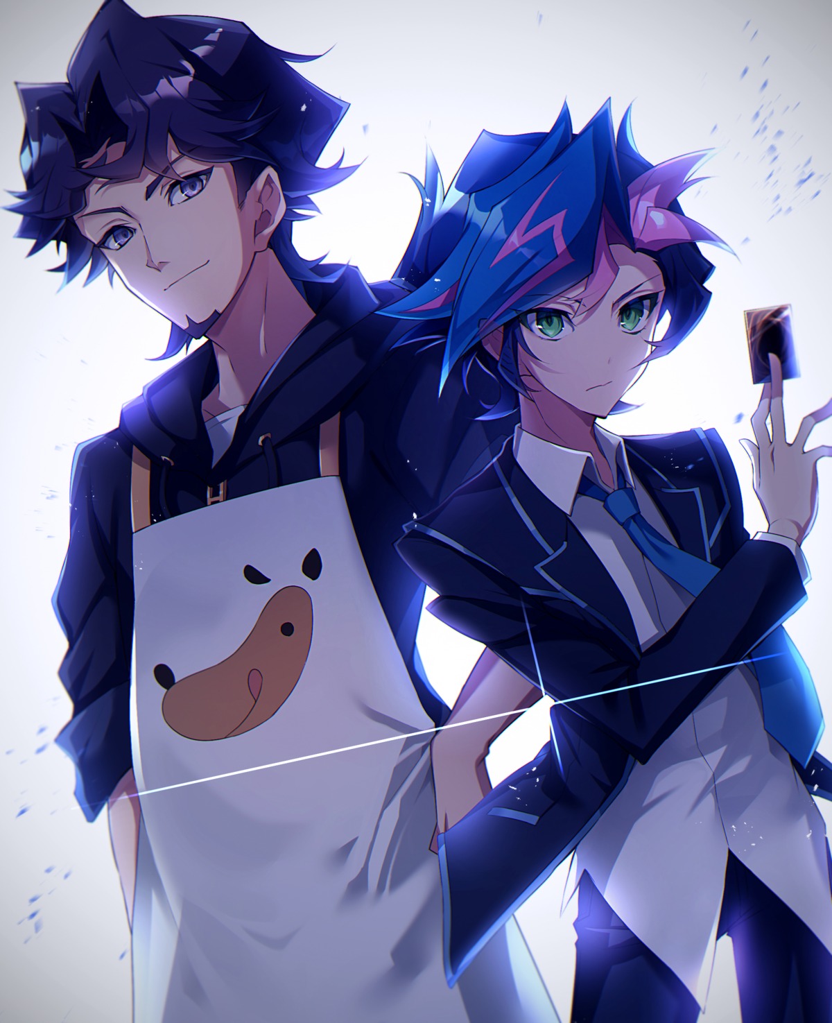 fujiki_yuusaku, kusanagi_shouichi, male, seifuku, yugioh, yugioh_vrains, yuui1994