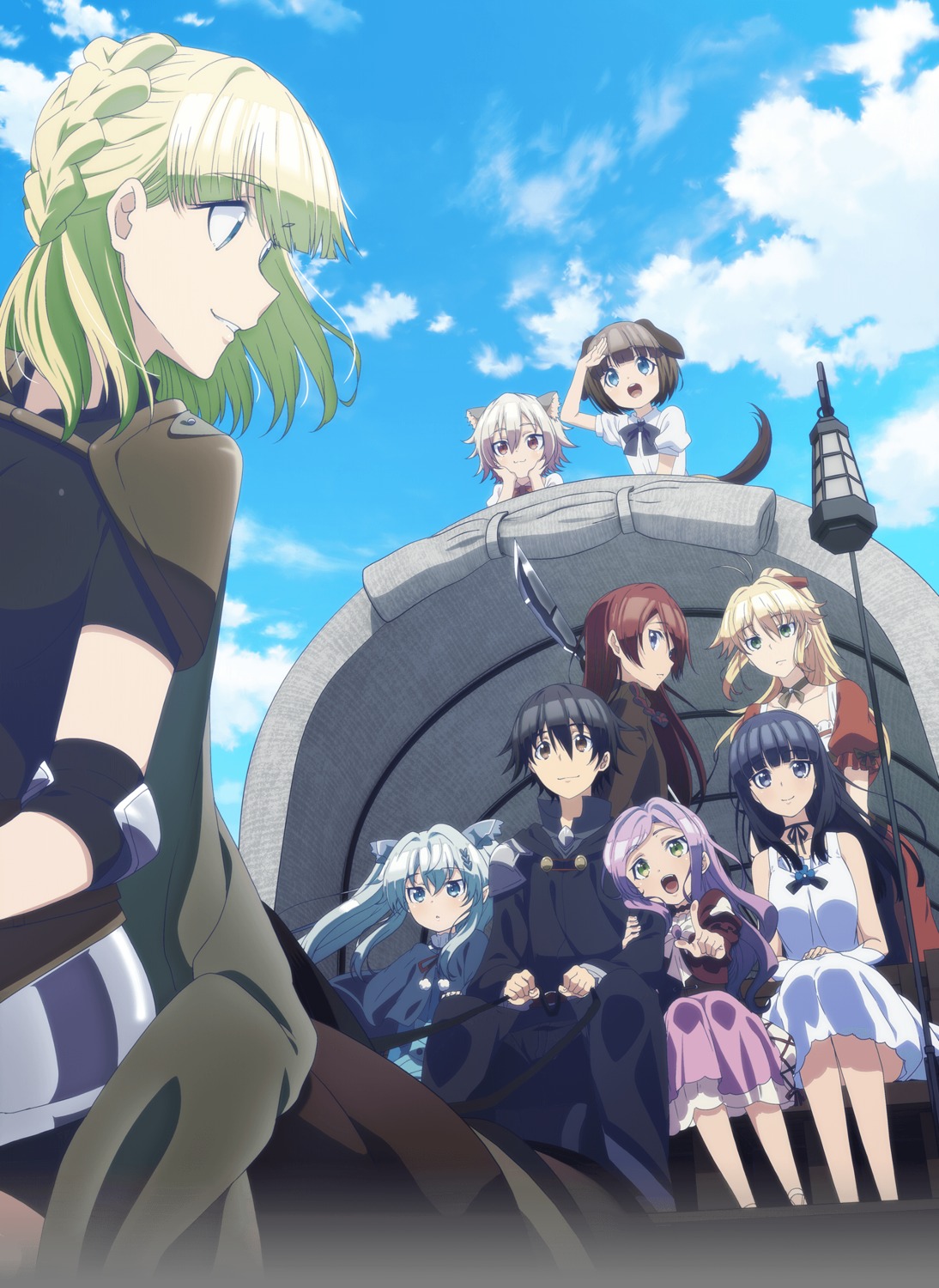 animal_ears, arisa_(death_march), armor, death_march_kara_hajimaru_isekai_kyousoukyoku, dress, inumimi, liza_(death_march), lulu_(death_march)