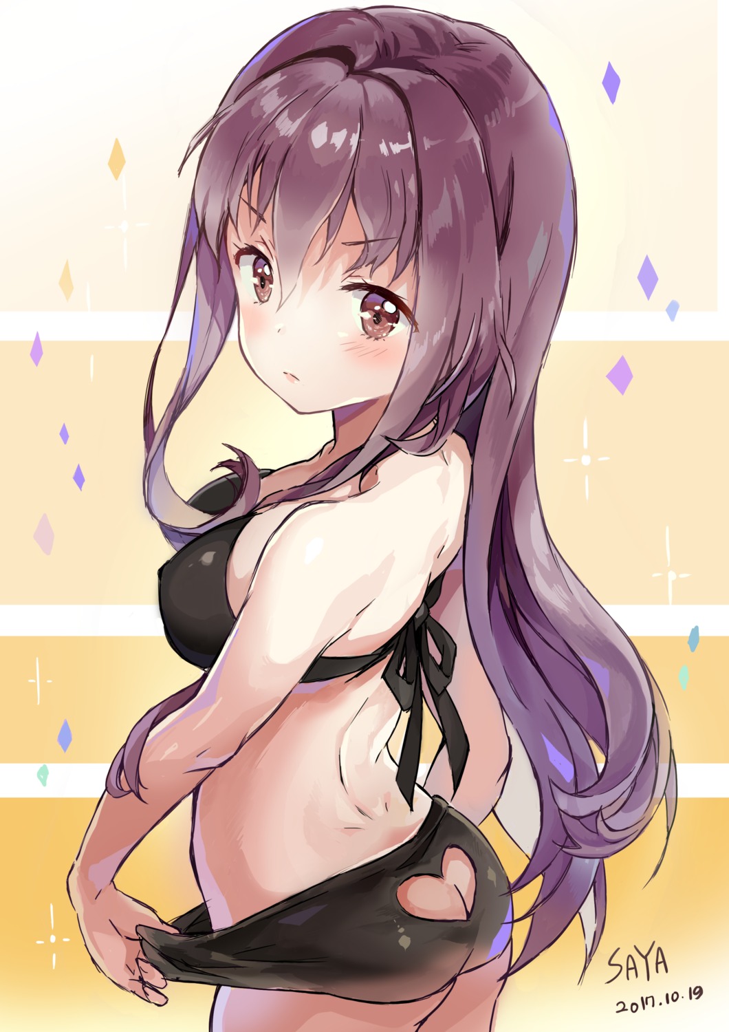 ass, bikini, fate/grand_order, saya_(mychristian2), scathach_(fate), swimsuits