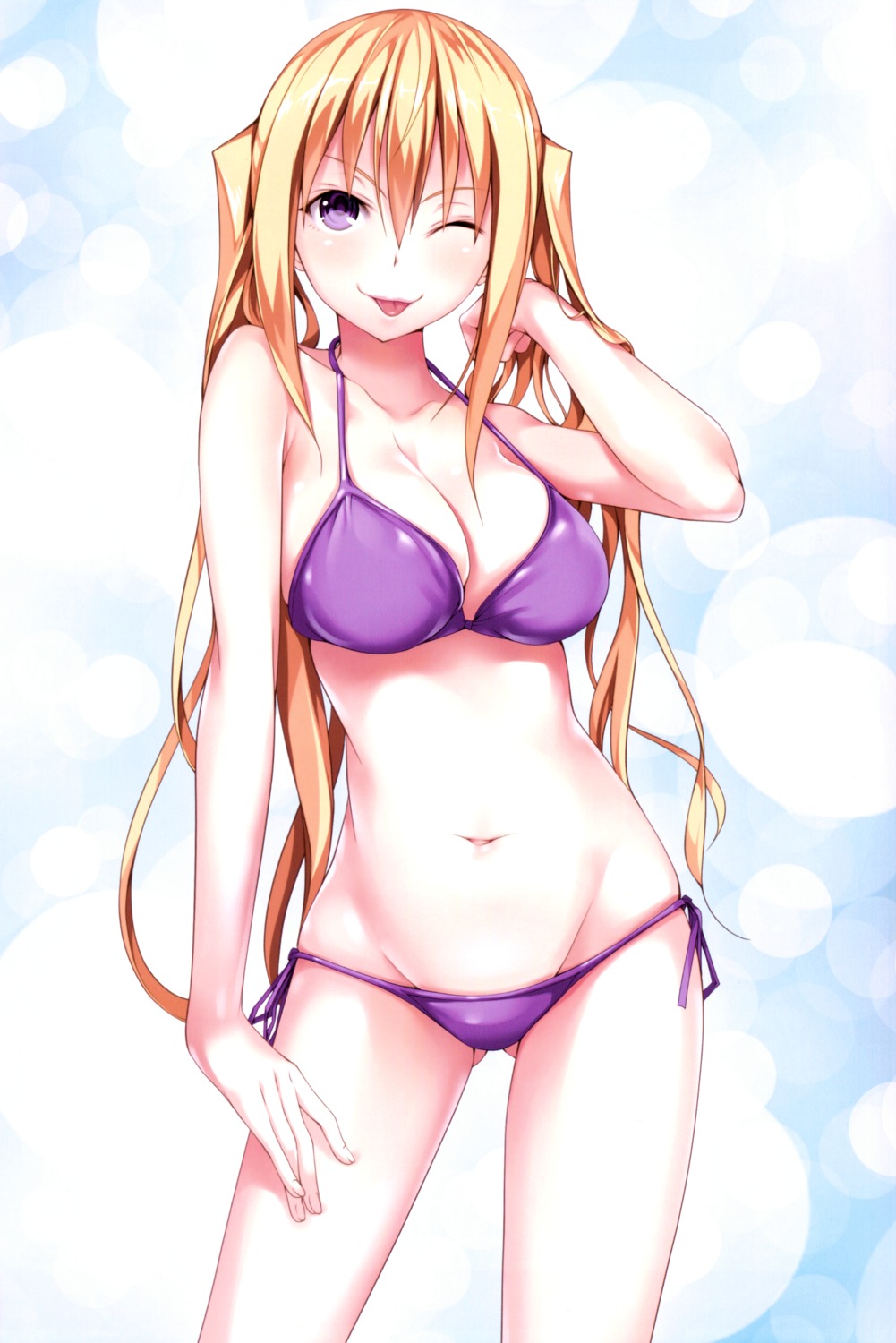 bikini, cleavage, liselotte_sherlock, nao_akinari, screening, swimsuits, trinity_seven