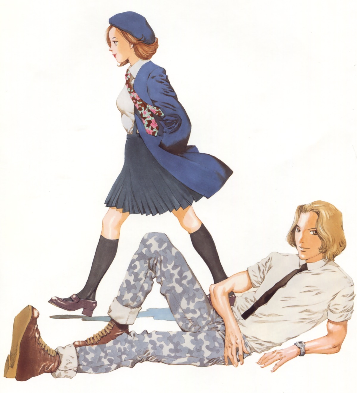 asahina_hiroko, heels, rahxephon, torigai_mamoru, yamada_akihiro