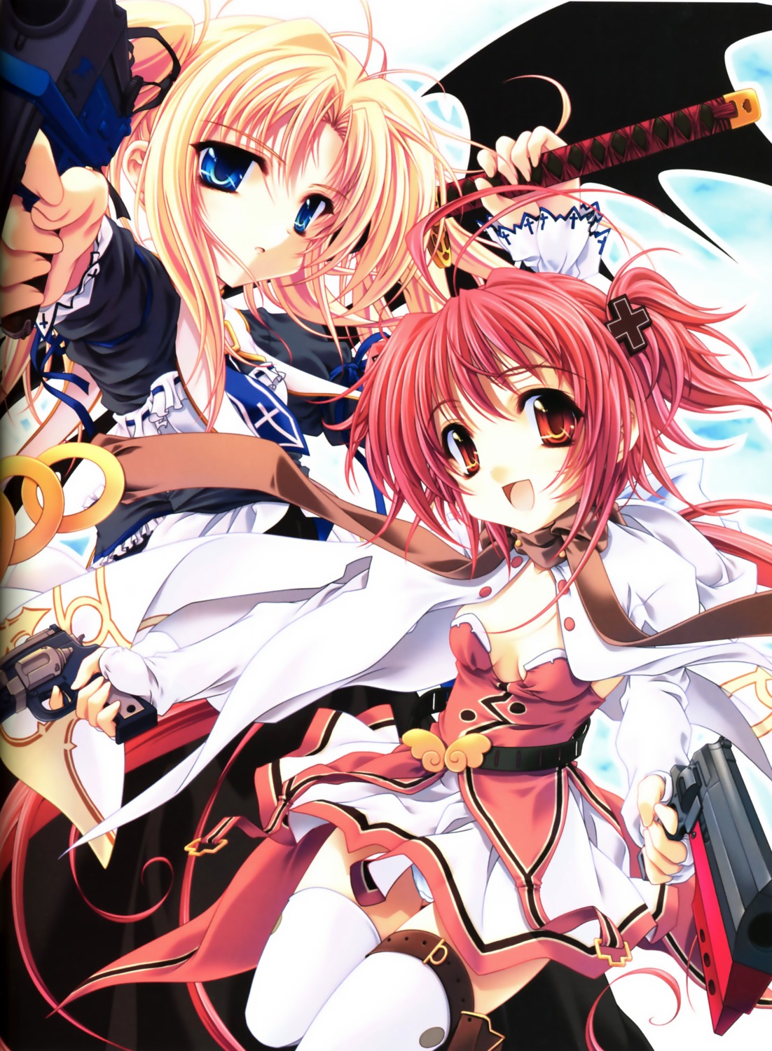 binding_discoloration, kanojo-tachi_no_ryuugi, miyama-zero, momose_hikaru, peace@pieces, shirogane_tobari