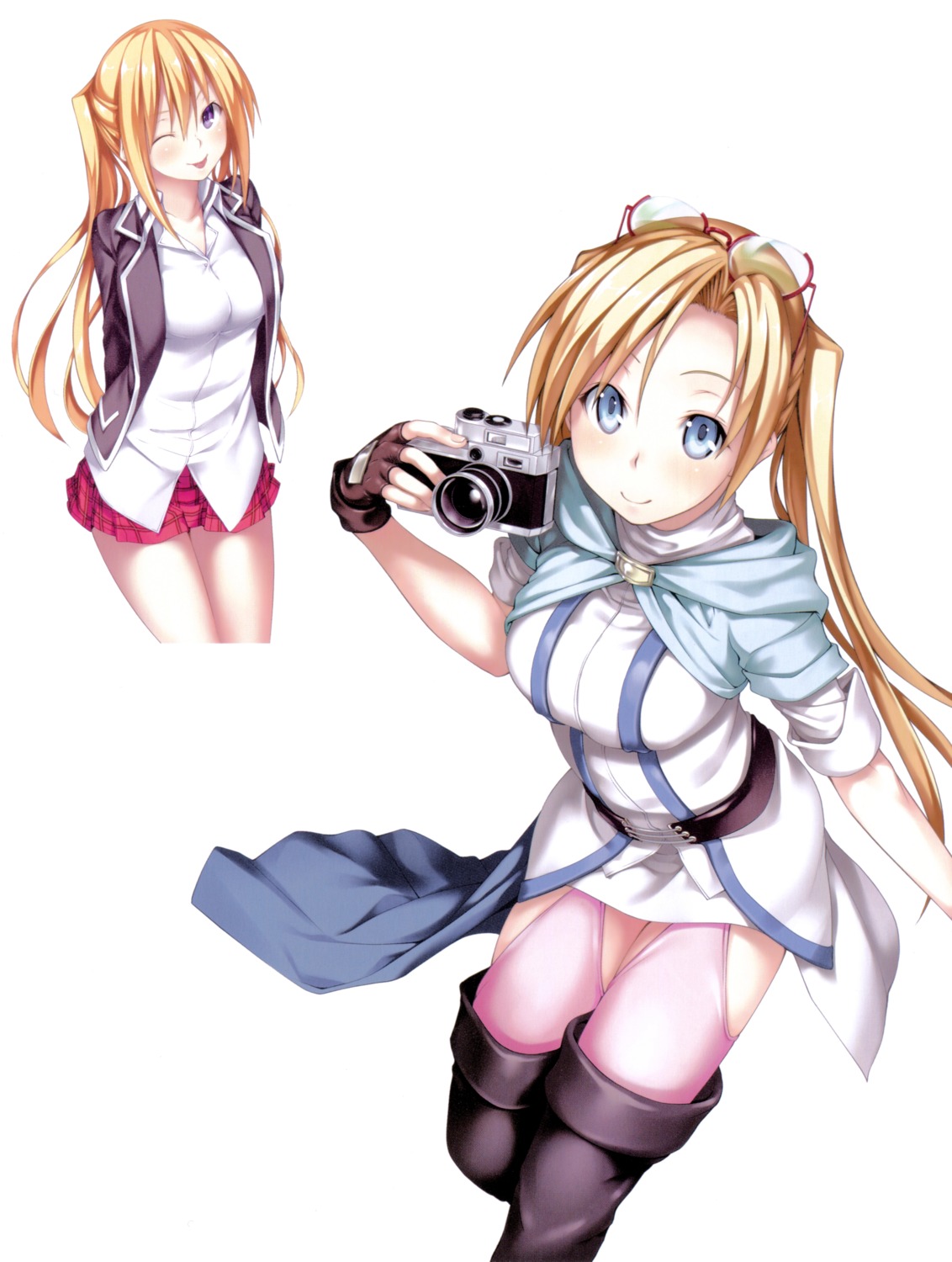 liselotte_sherlock, nao_akinari, screening, seifuku, selina_sherlock, stockings, thighhighs, trinity_seven