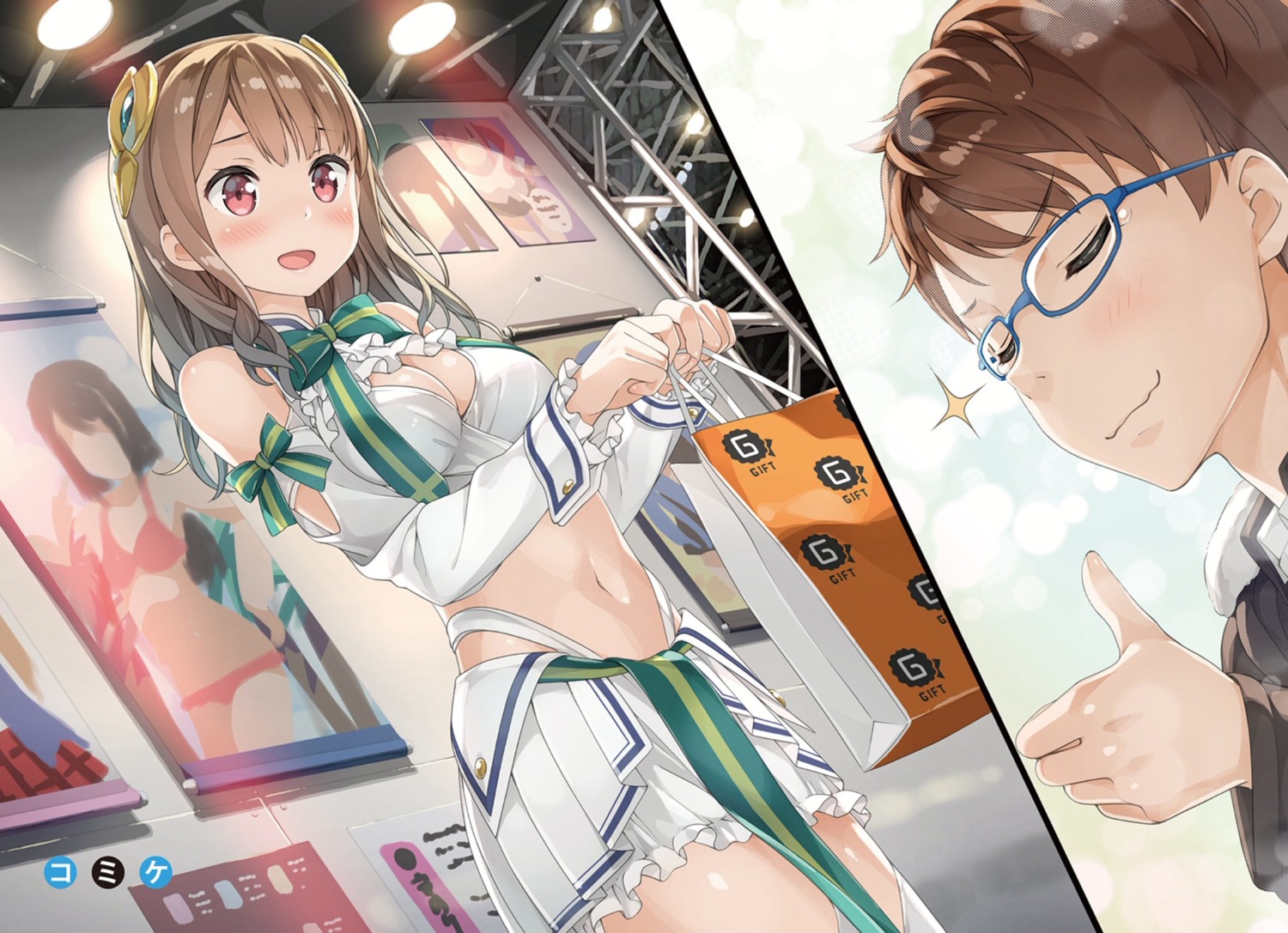 bikini, cleavage, fuwa_haruto, imouto_sae_ireba_ii., kantoku, megane, shirakawa_miyako, swimsuits