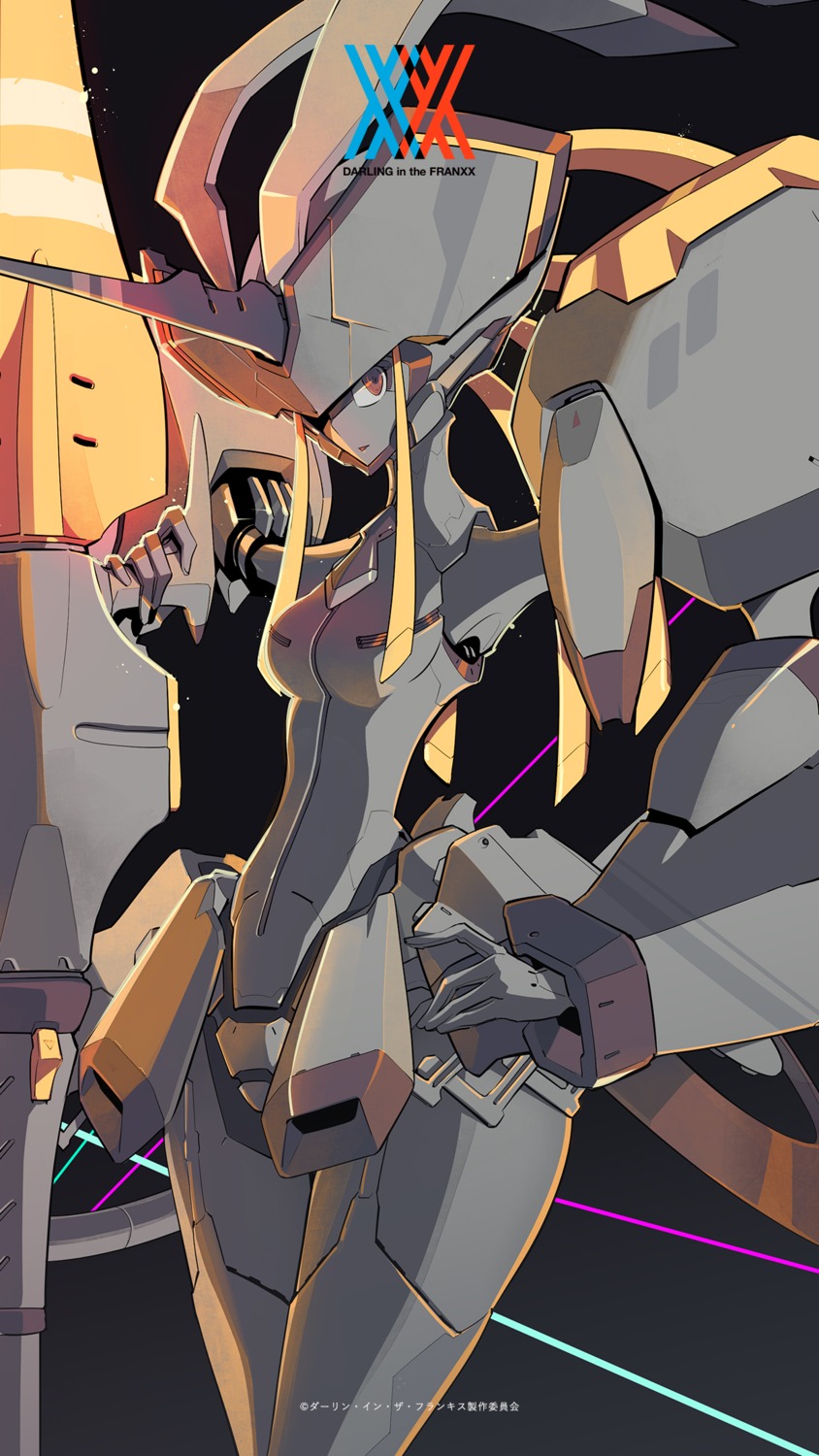 bodysuit, darling_in_the_franxx, horns, koyama_shigeto, mecha_musume, strelizia
