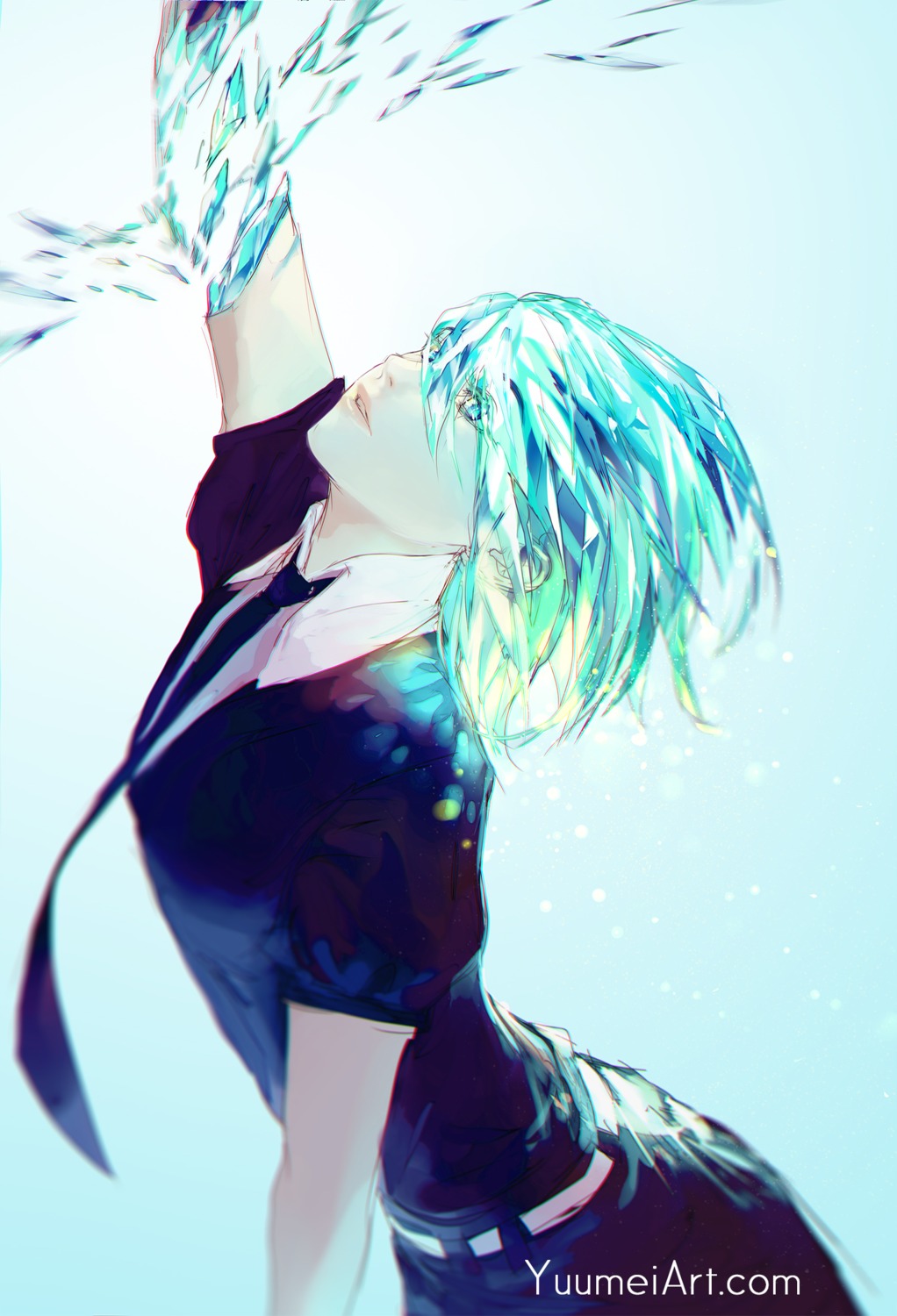 houseki_no_kuni, official_watermark, phosphophyllite, wenqing_yan
