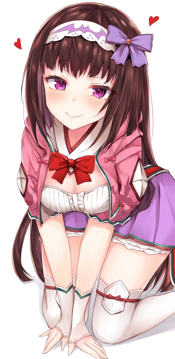 cleavage, coffeedog, fate/grand_order, osakabehime_(fate), thighhighs