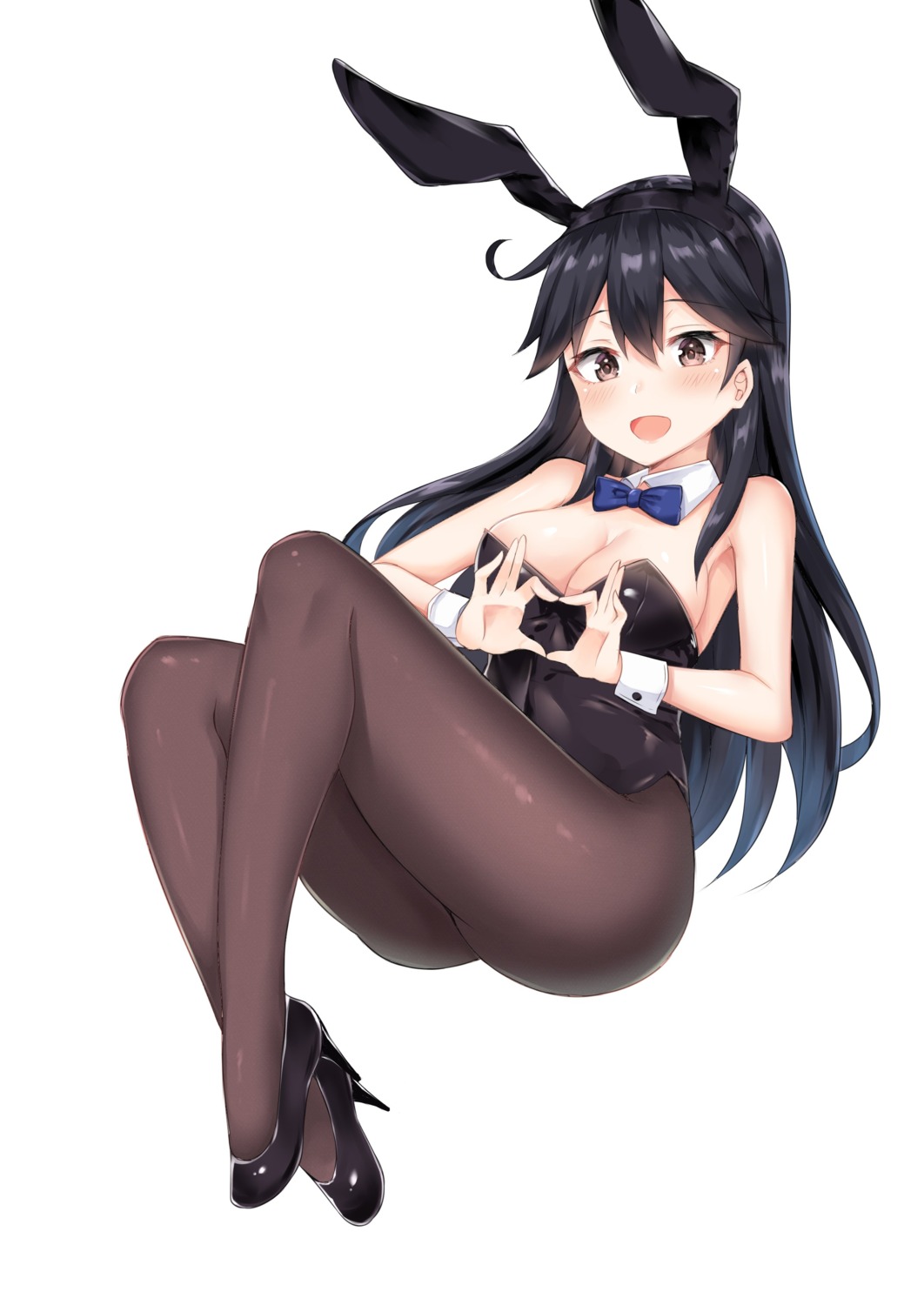 animal_ears, bunny_ears, bunny_girl, cleavage, coffeedog, heels, kantai_collection, pantyhose