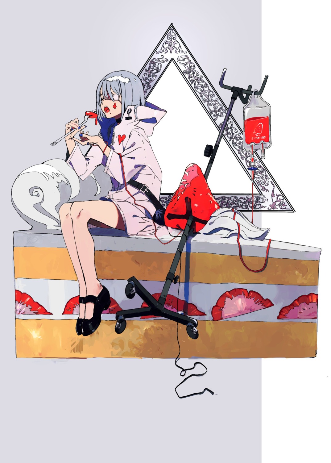 blood, cream, eyepatch, you_(nanban319)