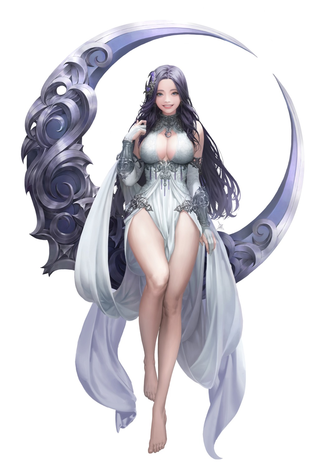 cleavage, daeho_cha, dress, league_of_angels